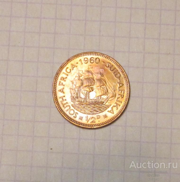 Южная Африка ЮАР 1/2 пенни 1960 UNC 4674