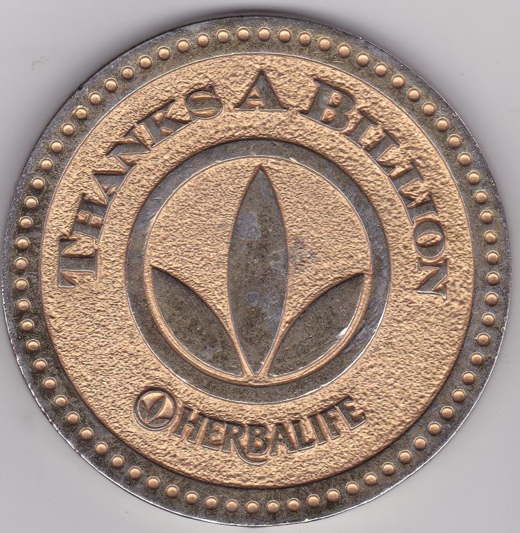 Настольная медаль Гербалайф Тяжелый метал
