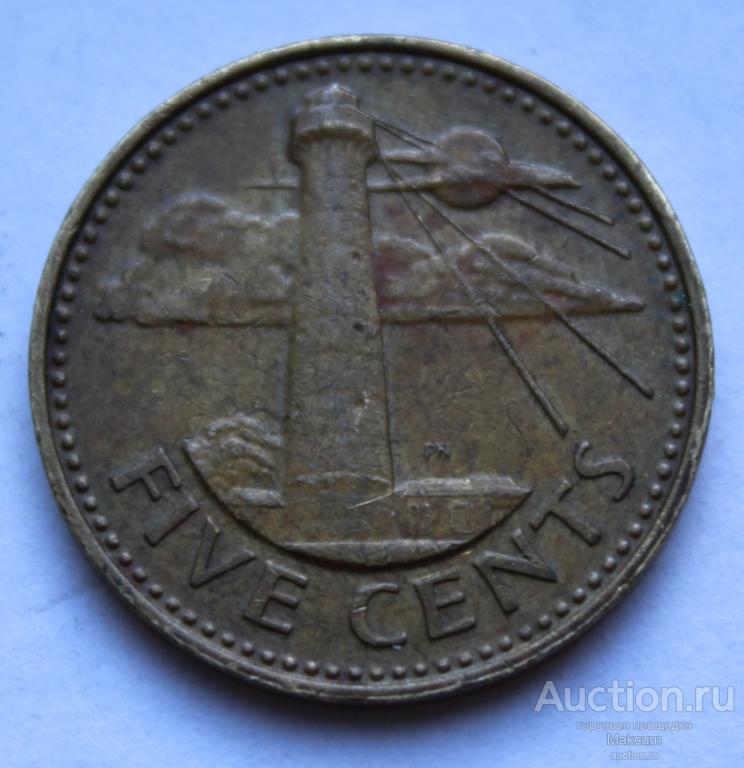 Барбадос 5 центов . 2000 г .