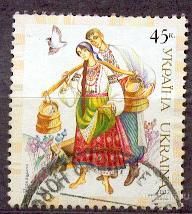 УКРАИНА 2002 НАЦИОНАЛЬНЫЕ КОСТЮМЫ ПРОШЛА ПОЧТУ