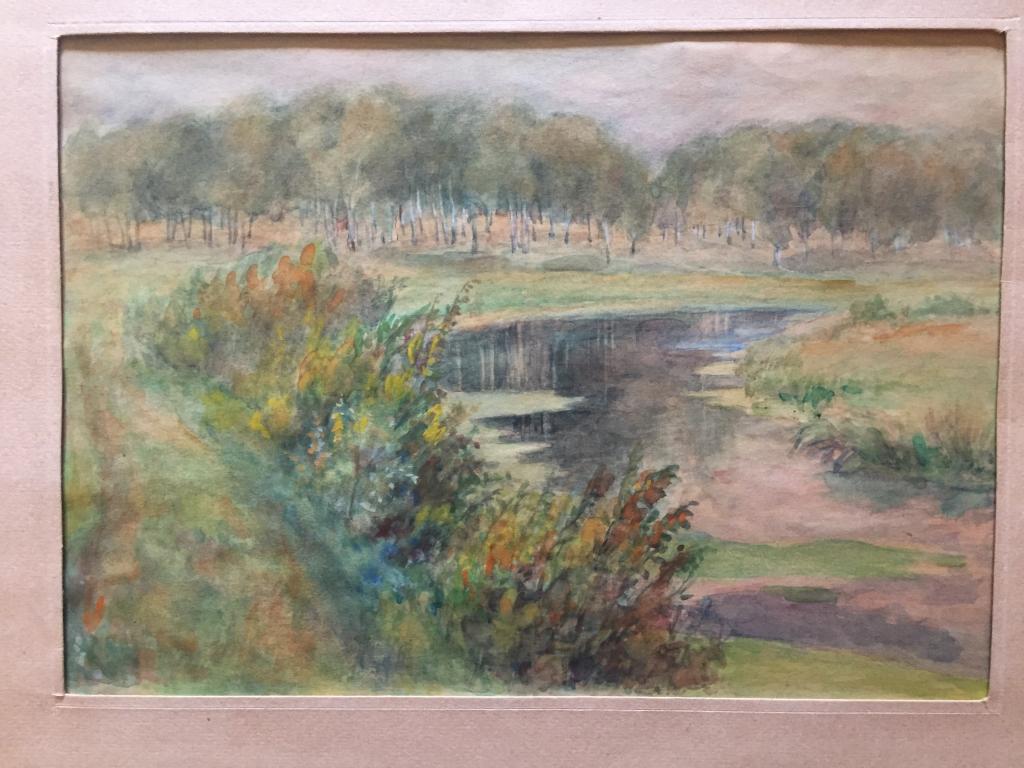 Миролюбова А.А. (1898-1987)  "Карабаново. Река Серая"