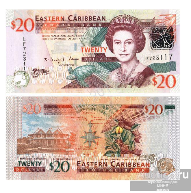 Восточные Карибы. 2008. 20 долларов. UNC. Р49