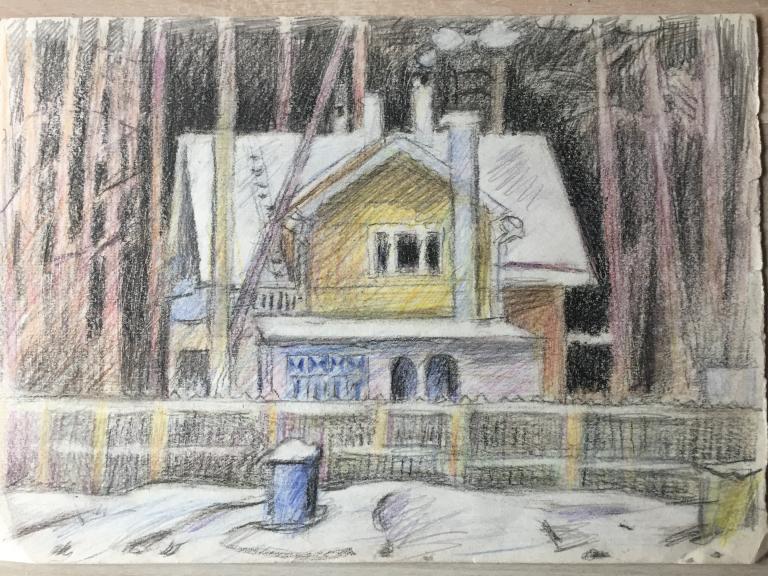 Березовский Д.И. (1920-2005)   Переделкино. Дача писателя Залыгина
