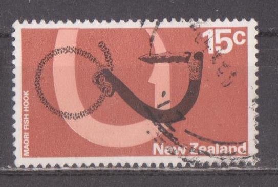 Новая Зеландия 1970 г. Рыболовные крючки маори, гаш.