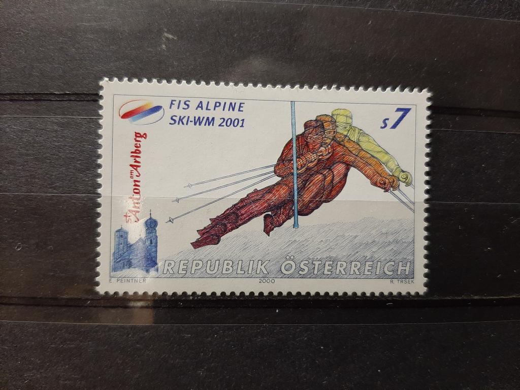 Австрия лыжи слалом чемпионат мира 2000 **