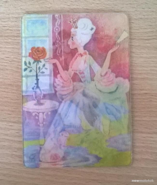 Календарь календарик карманный Переливной Мультфильмы "Свинопас" 1982 г. СССР