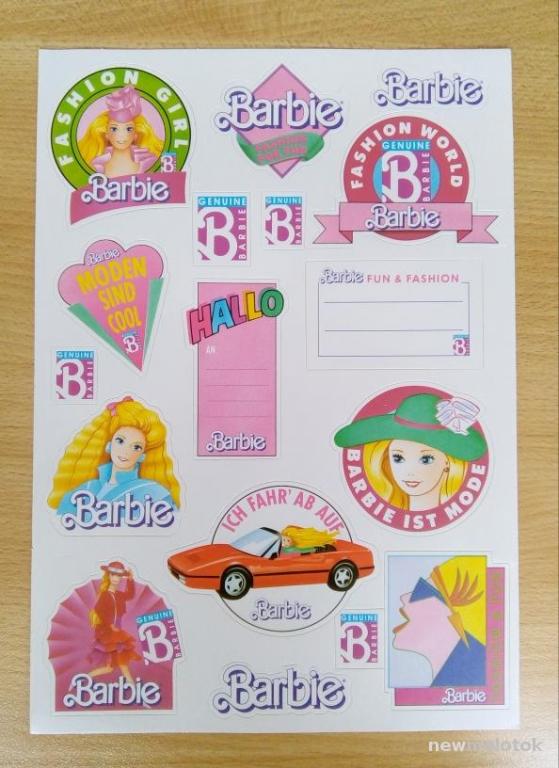 Наклейки Barbie Винтаж 80-90-е годы