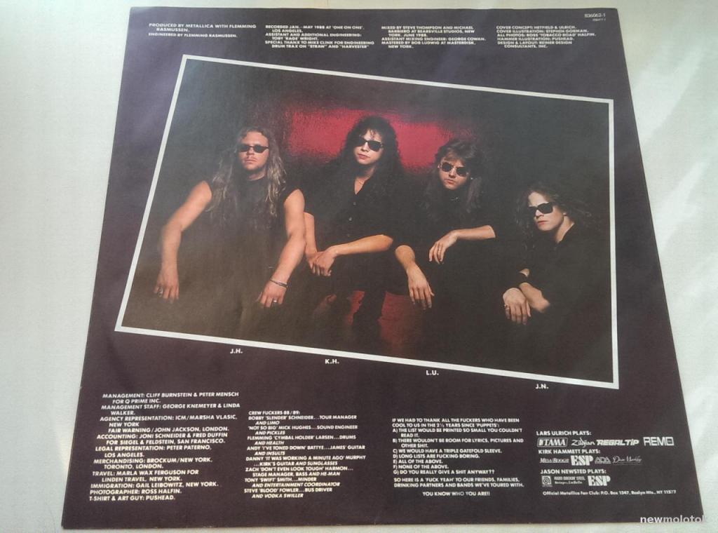 Metallica ‎– ...And Justice For All - только вкладка!