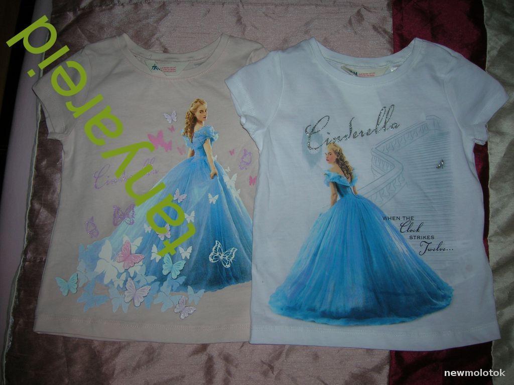 2 футболки Disney для дев. 2-4 лет H&amp;M