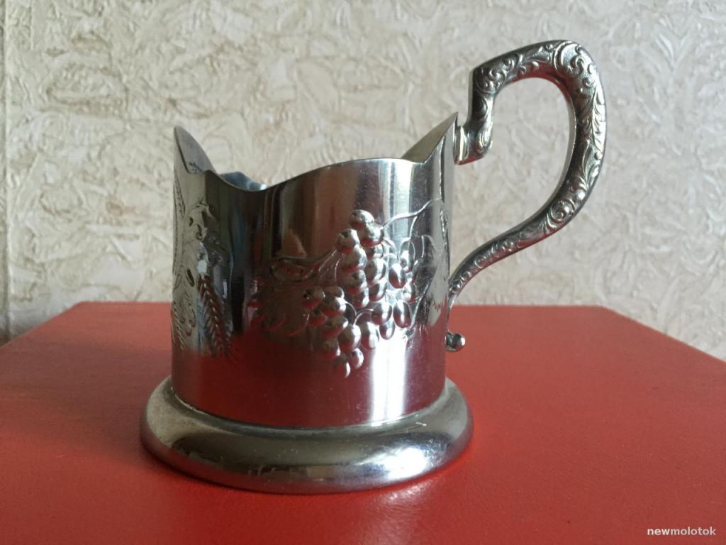 ПОДСТАКАННИК ВИНТАЖ СССР ручка клейма