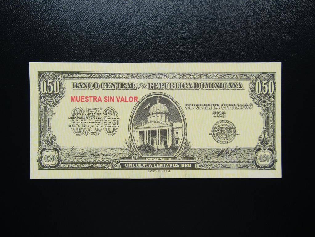 Доминикана - 50 сентаво 1961г. Образец. UNC.