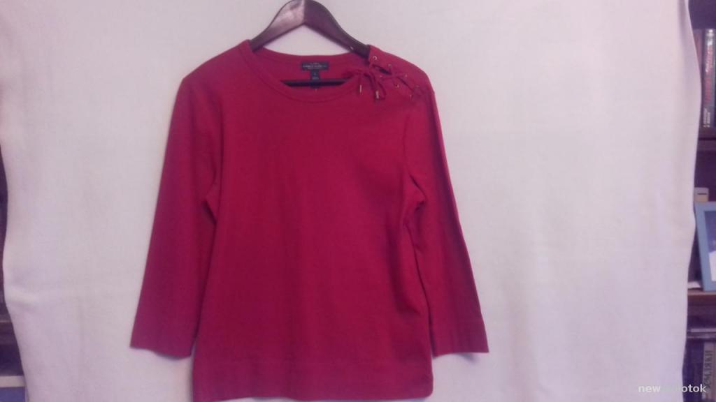 Джемпер малинового цвета, 100% cotton, Ralph Lauren