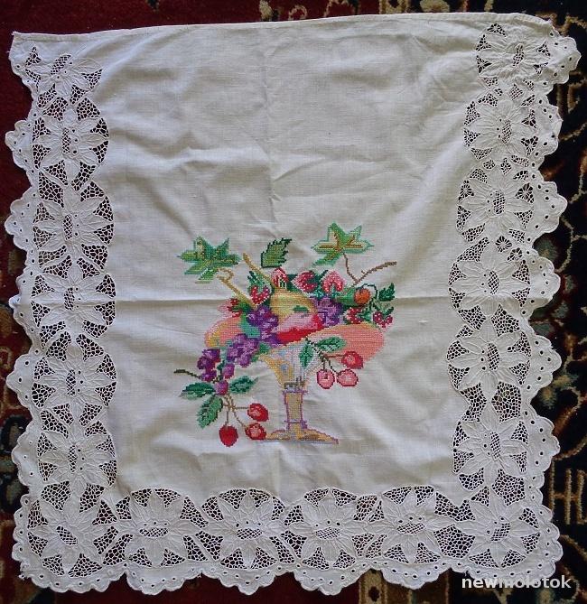 Скатерть-ручная работа.