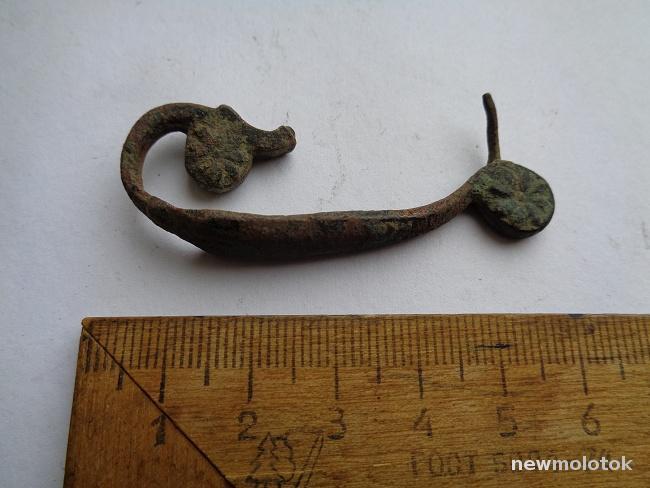 Фибула бронзовая,до монгол.Оригинал.