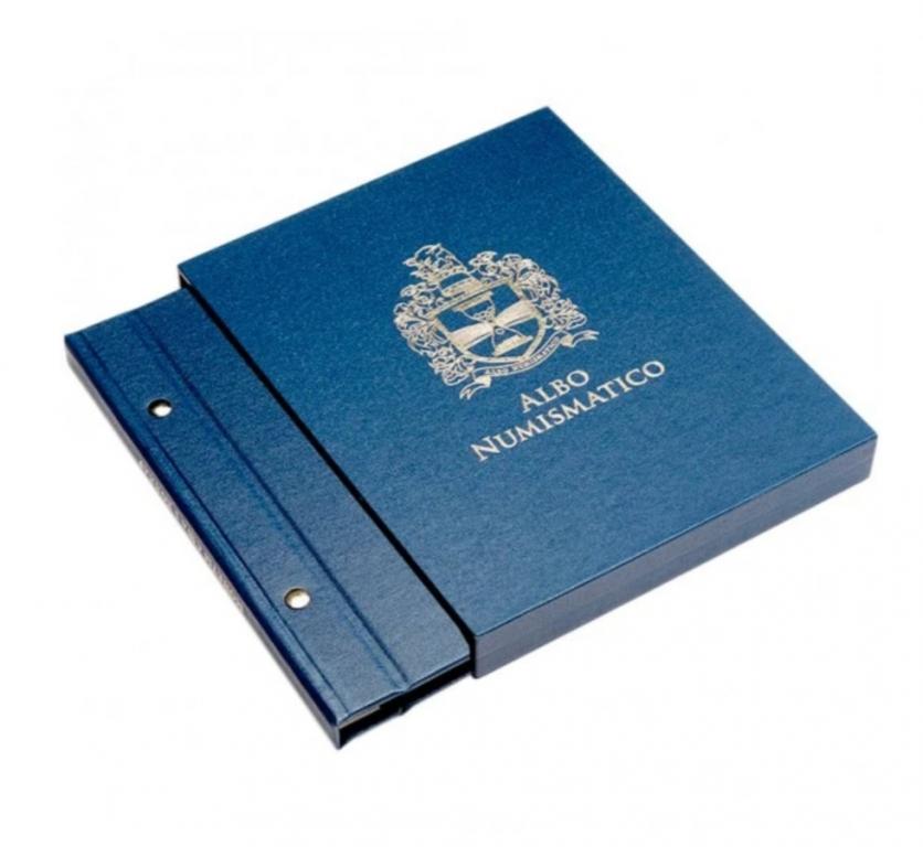 Футляр для альбомов толщиной 20 мм, цвет «Синий» - Альбонумисматико