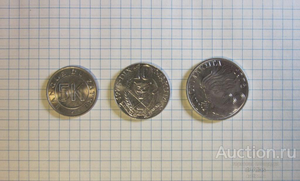 Заир ( Конго ) набор 1976 - 1978 UNC 5970