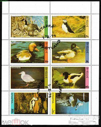 Великобритания Шотландия 1974 Водоплавающие птицы Утки Фауна м/л, гашёный