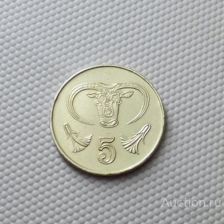 Кипр 5 центов 2001 года (7451э)