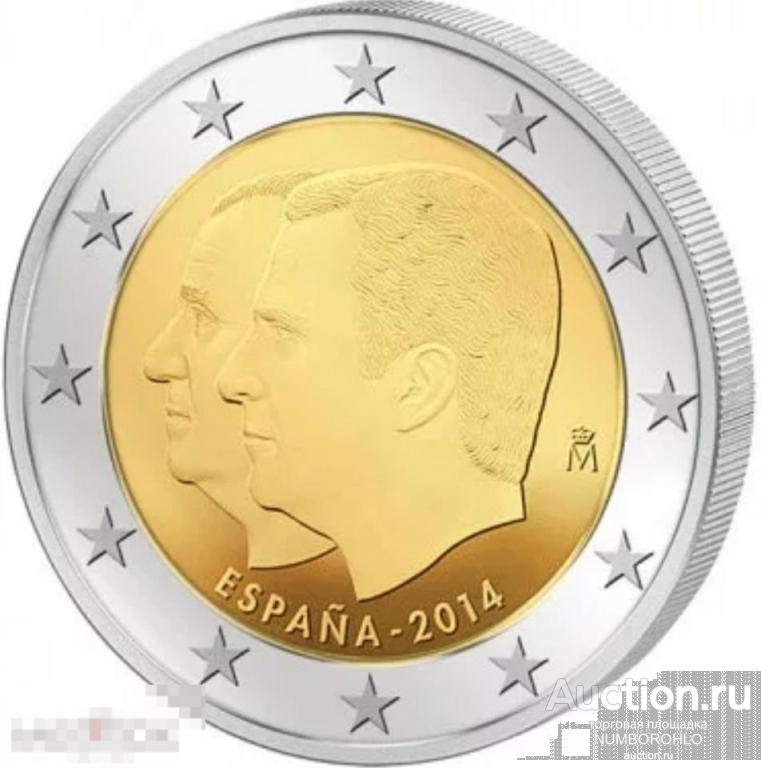 Испания 2 евро, 2014 Король Филипп VI UNC