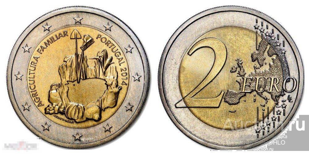 Португалия 2 евро, 2014 Международный год семейных фермерских хозяйств UNC