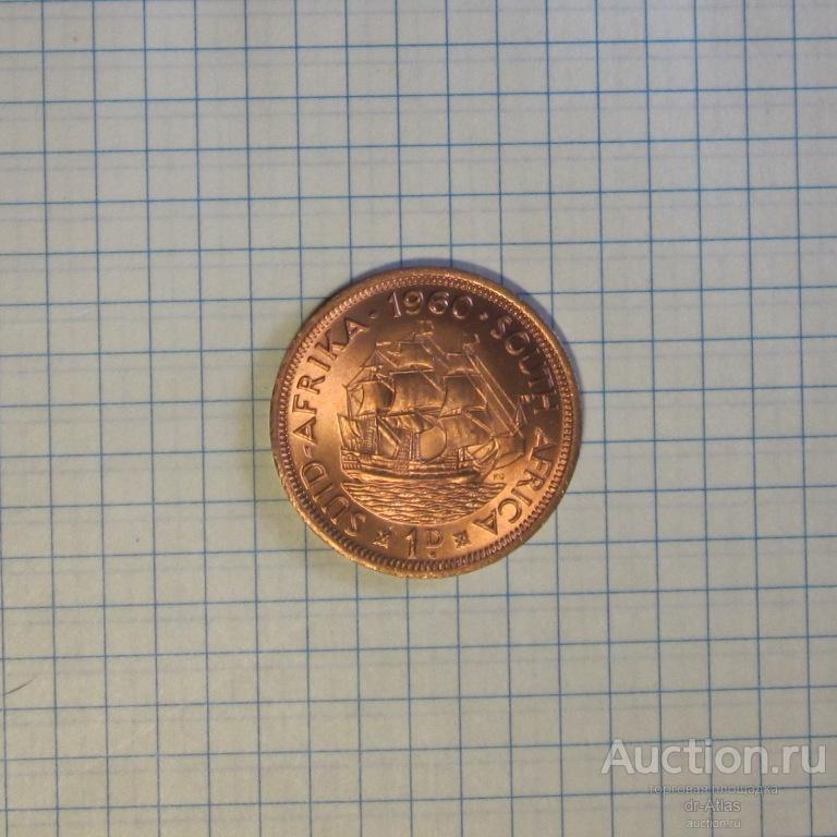 Южная Африка ЮАР 1 пенни 1960 UNC 6076