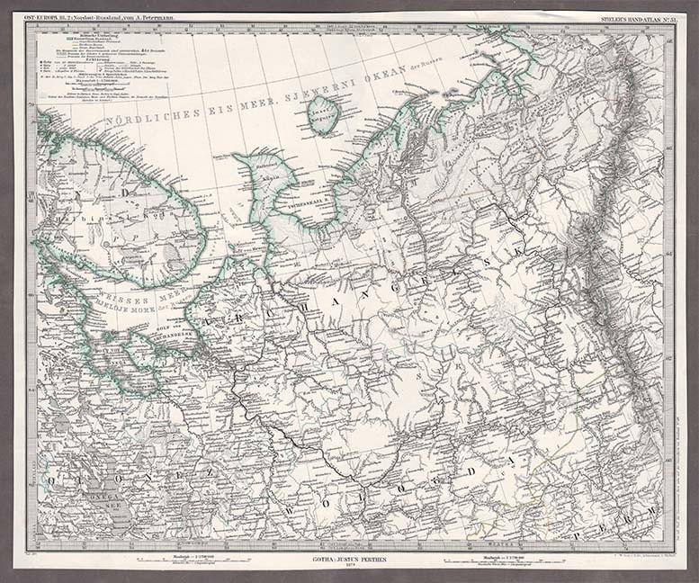 Карта архангельской губернии до 1917 года