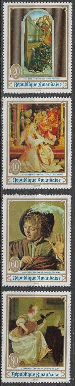 Руанда.   живопись   **