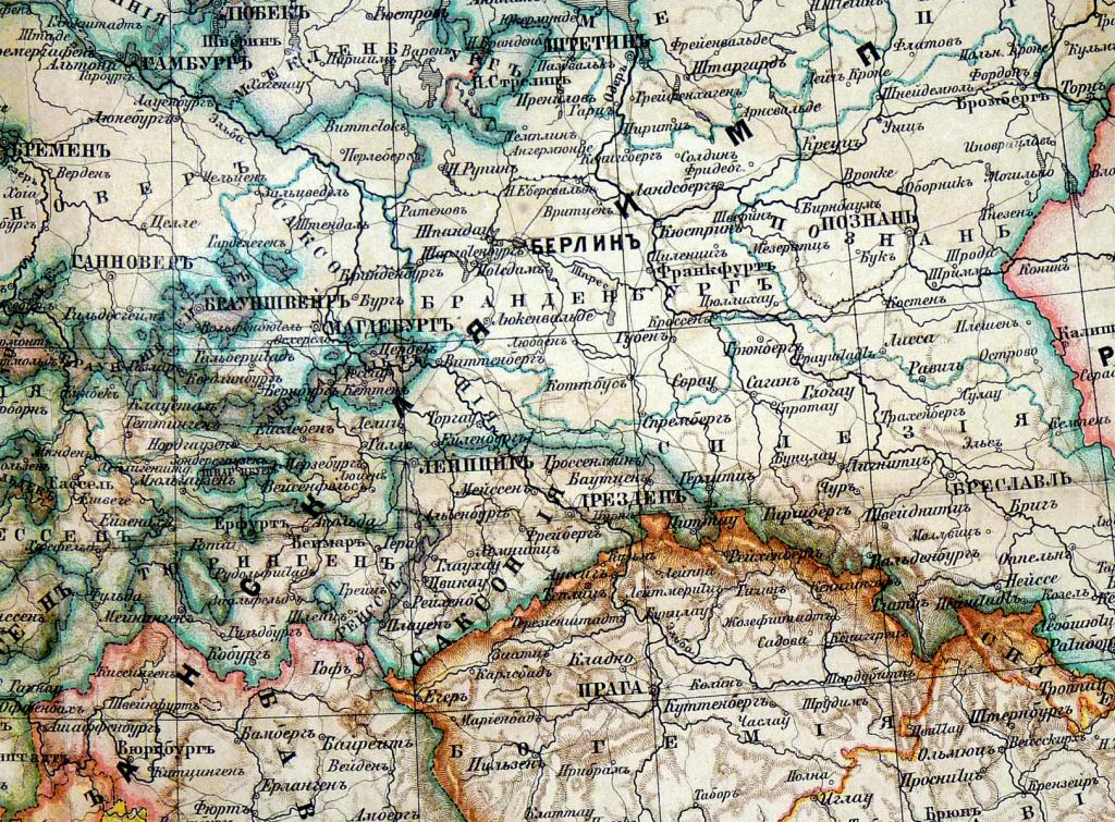 Карта 1880 года