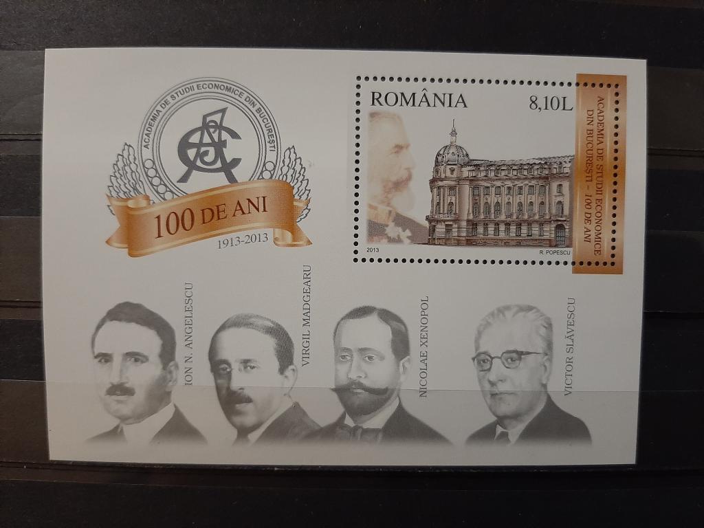 Румыния персоналии учёные педагоги 100 лет экономическому университету Бухарест 2013 **