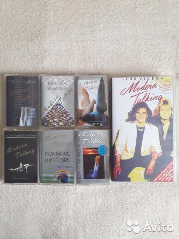 Кассеты, диски, книга, MODERN TALKING