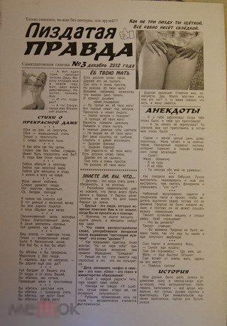 самиздат газета ...датая правда 2012 Новосибирск 