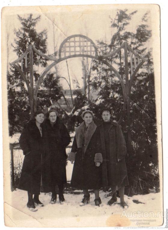1// ФОТО Троицк Дом отдыха 1940 г. Девушки Мода СССР 8х12
