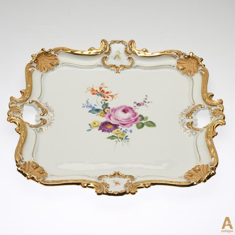 Фарфоровый поднос. Meissen ID-ANTQ-2163