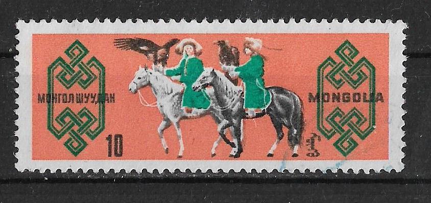 Монголия 1965 г. Фауна Лошади гаш.