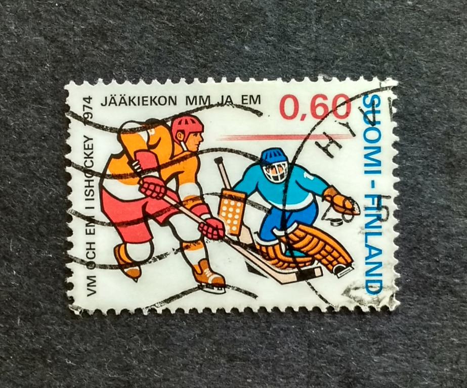 Финляндия 1974 ЧМ по хоккею 1м Мих 745 гаш