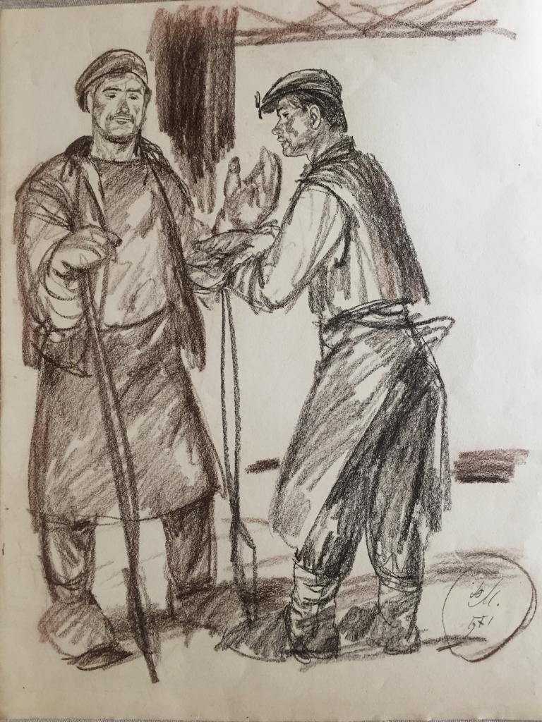 Масютин Ю.И. (1928-2012) "Рабочие" (1971)