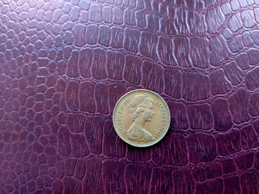 Великобритания 1 пенни  1981 год 21