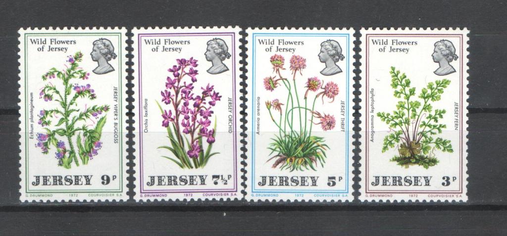 Джерси 1972г. Растения. MNH.