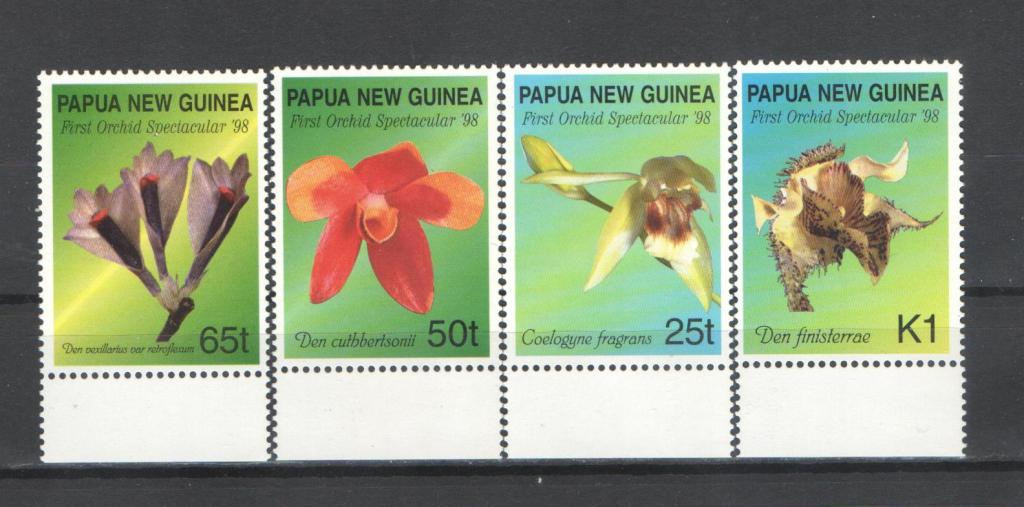 Папуа Новая Гвинея 1998г. Цветы. MNH.