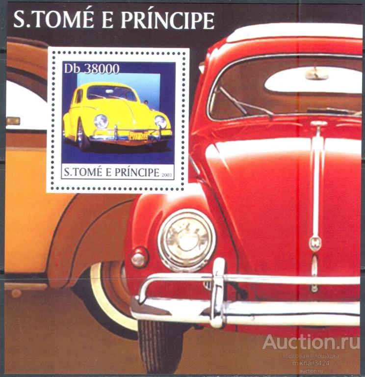 А0709 ✅ Транспорт Автомобили 2003 Сан-Томе и Принсипи Блок ** 11МЕ