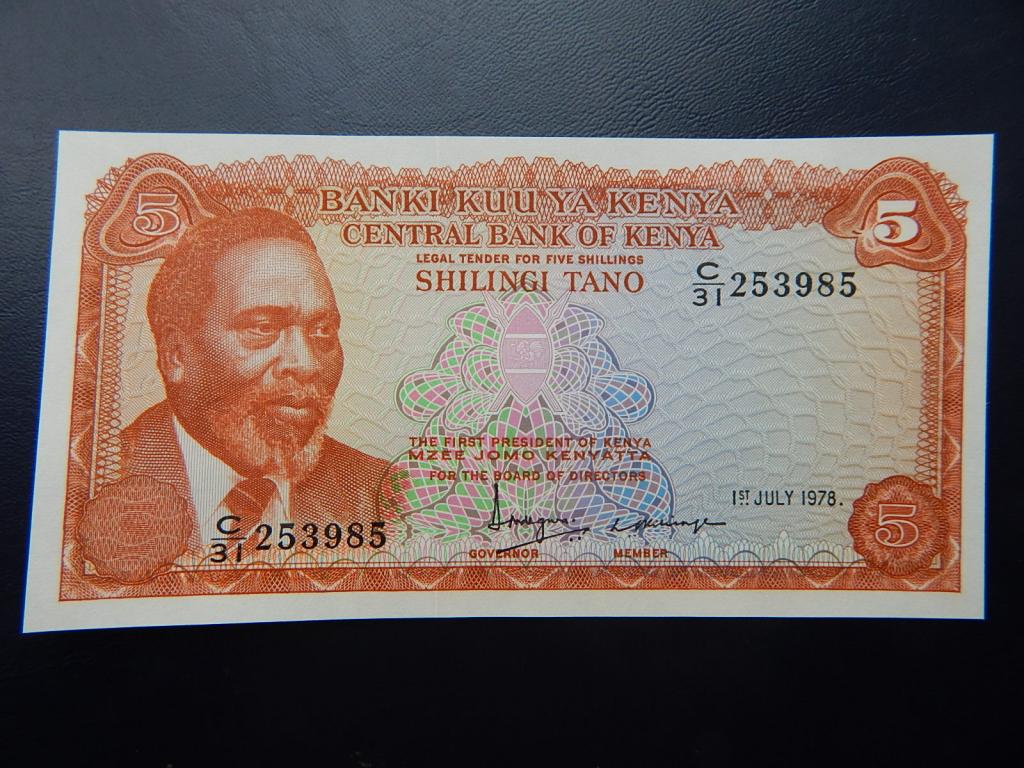 Бона 5 шиллингов 1978 года Кения C/31 253985 UNC
