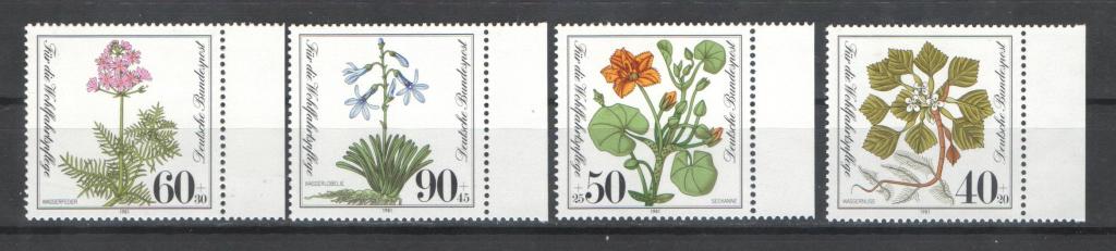 Германия 1981г. Цветы. MNH.