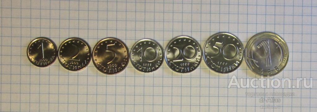Болгария набор 1999 - 2002 UNC 6827