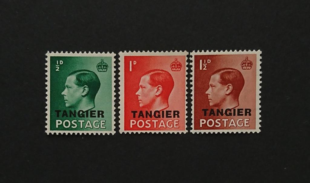 Британская почтовая служба Танжера (Марокко), 1936 г., серия с Эдуардом VIII, MNH