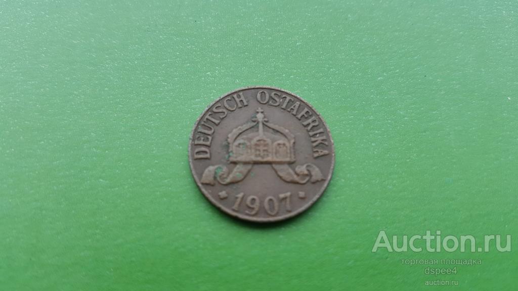 Германская Восточная Африка 1 геллер 1907 DOA Колония