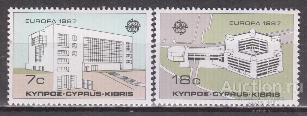 Кипр 1987 современная архитектура Mi681,682 MNH