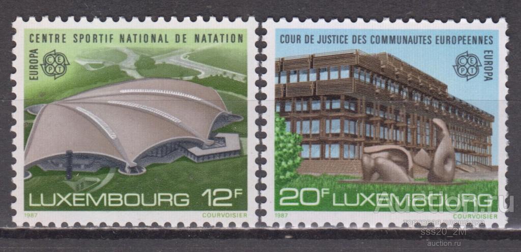 Люксембург 1987 современная архитектура Mi1174,1175 MNH