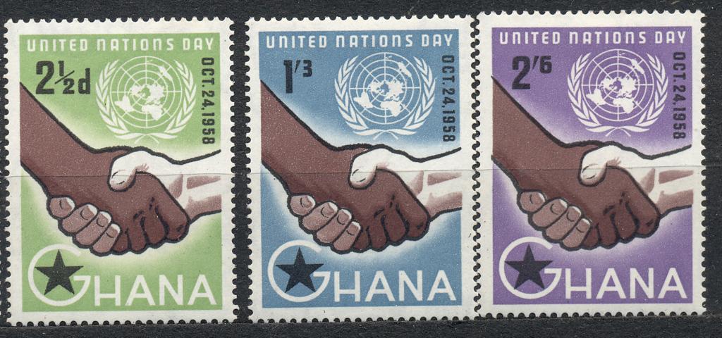 Гана 1958 г. серия День ООН чистая**