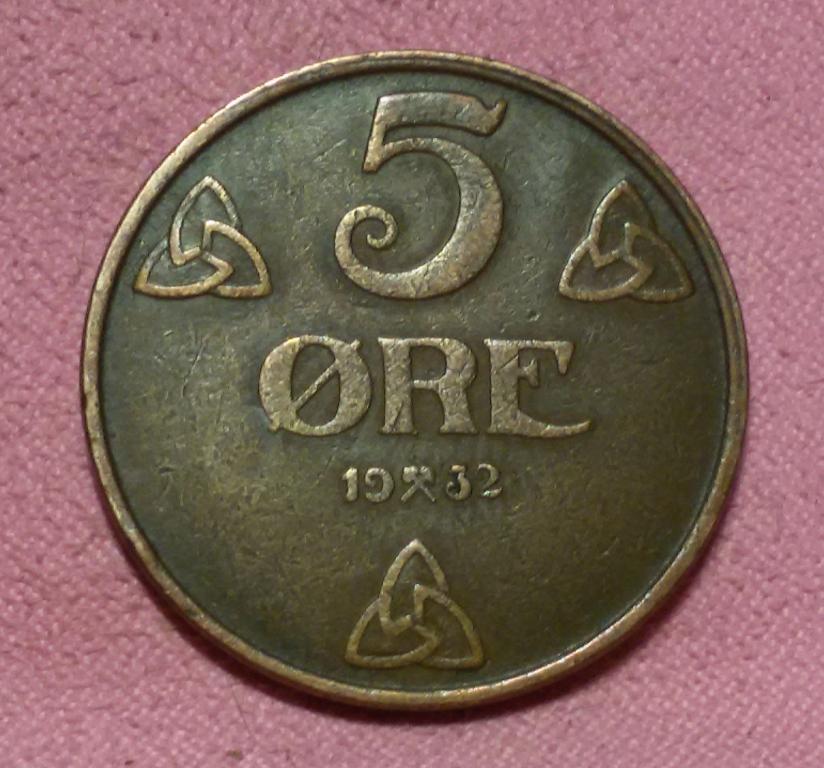 5 эре 1932 Норвегия