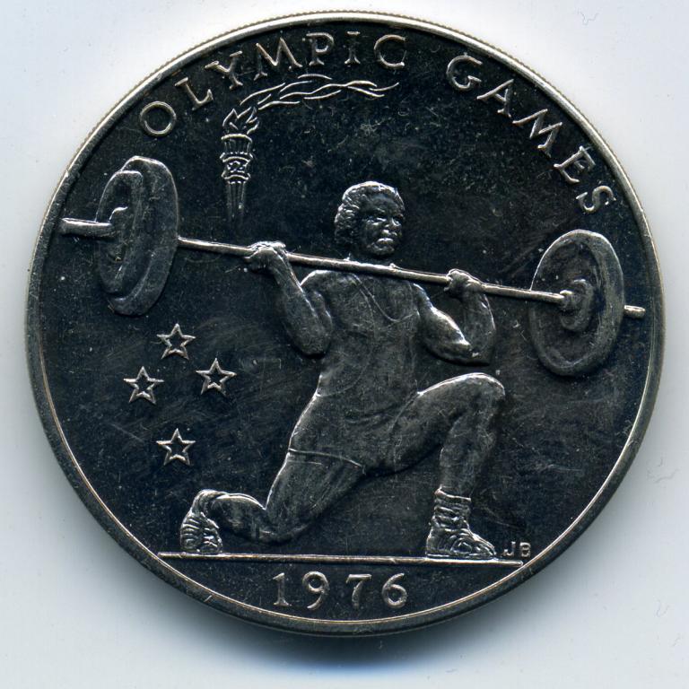 1 тала - Самоа и Сисифо - 1976 - Олимпиада - Тяжелая атлетика - Штанга